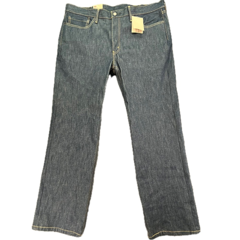 Levi Strauss Co 514 Straight Fit Jeans‎ Mens 38x30 Dark Wash Rigid Denim